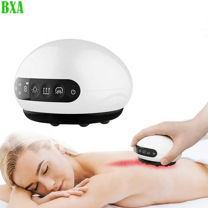 NEW Electric Guasha Vacuum Massager Heating Body Suction Cup Cupping LCD Display Scraping IR Fat Burner Slimming Massage