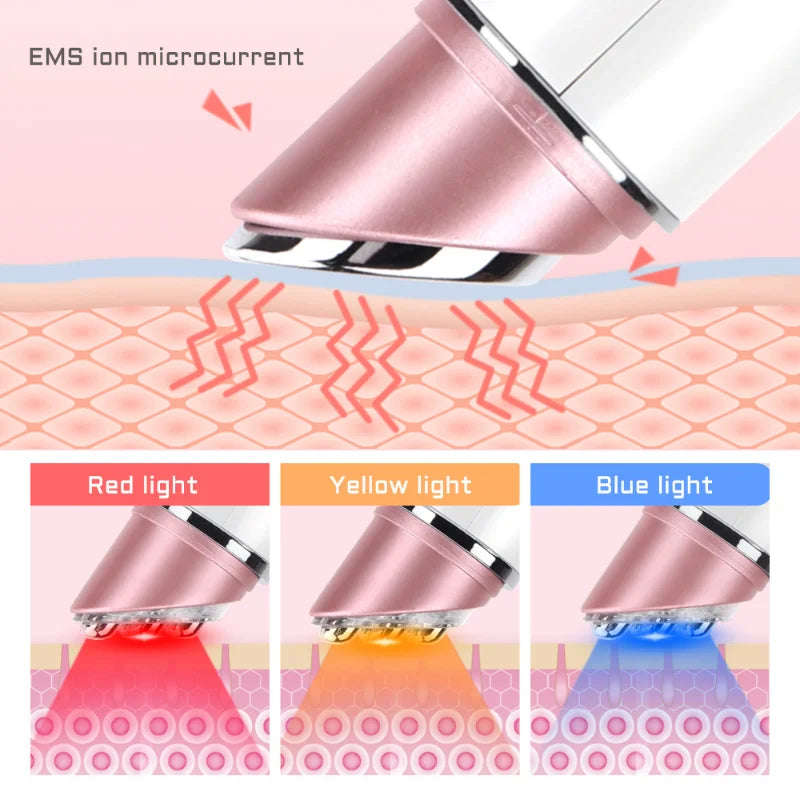 Eye Massage Stick Eye Bags Dark Circles Puffiness and Wrinkle Removal LED Photon Massage EMS Electronic Facial Eye Massager