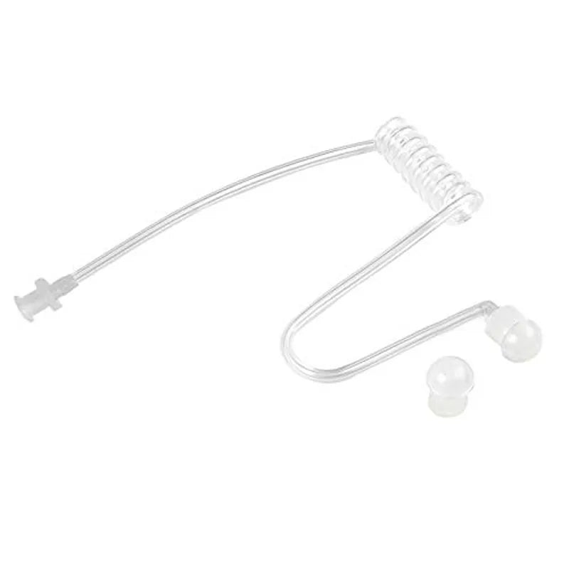 Transparent Replacement Acoustic Coil Air Tube for Motorola Baofeng Kenwood Two Way Radio PTT Mic Microphone Earphone Headset