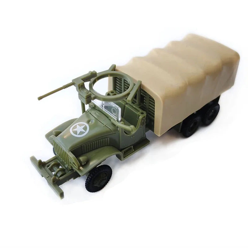 4D 1/72 Assembled Model GMC Allied Forces Truck CCKW-353 Military Truck Vehicle Toy Sandpan Game Toys for Children Gifts