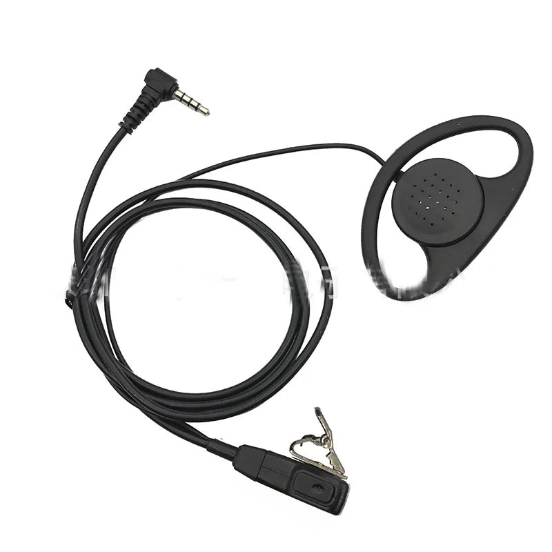 1pin 3.5mm D-shaped Ear hook Earphone Mic PTT Headset For Yaesu Vertex VX-2R VX-3R VX-5R FT-10R FT-60R VX-160 VX-351 354 Radio