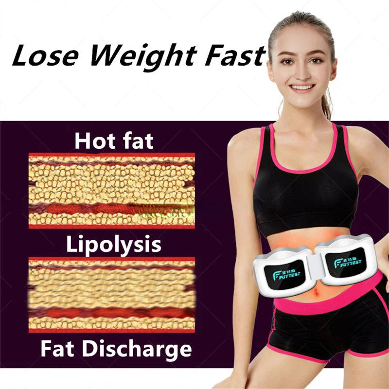 Eletric Abdominal Massage Belt EMS Muscle Stimulation Anti-cellulite Massager  Belly Slimming Fat Burner Body Massage