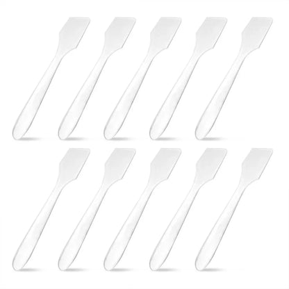 10 Pcs/Set Facial Mask Sticks Cosmetic Spatulas Plastic Face Mask Small Spoon Reuse DIY Face Skin Care Mask Mix  Make Up Tools