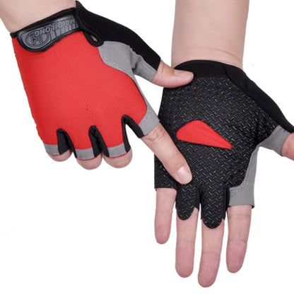 Hot Cycling Anti-slip Anti-sweat Male Female Half Finger Gloves Breathable Shockproof Sports Gloves Cycling Cycling Gloves