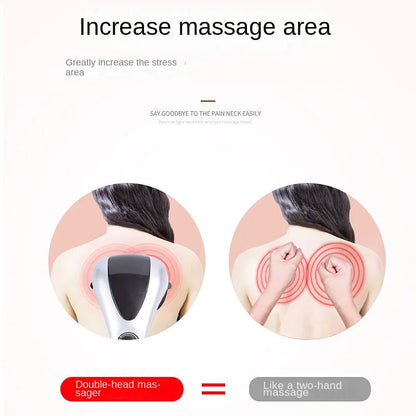 Double Head Massage Stick Massage Hammer Leg Massager Back Massager Infrared Vibration Massage Hammer