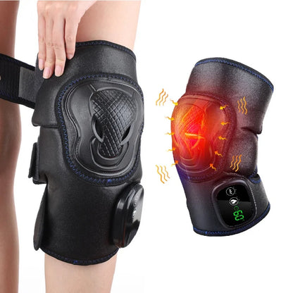 Electric Knee Massager Heating Therapy Relieve Arthritis Pain Knee Joint Brace Support Vibration Knee Massage Healthy Care