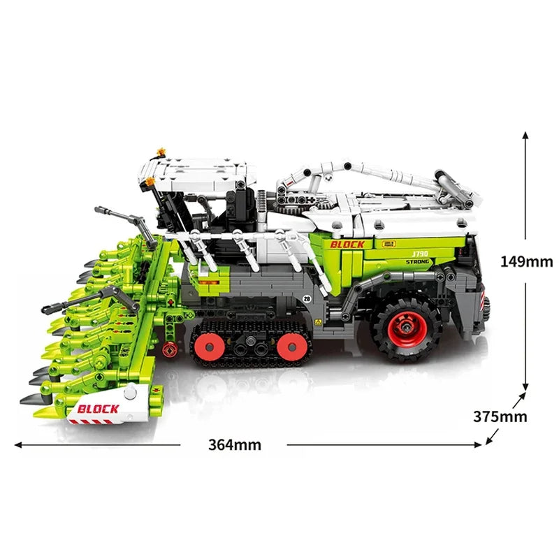 2023Pcs Technical Expert Mechanical Farm Tractor Car Model Building Blocks City Engineering Vehicle Bricks Toys Kids Adult Gifts