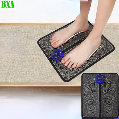 New Pulse Electric Foot Massager Pad EMS Relief Pain Relax Feet Acupoints Massage Mat Shock Muscle Stimulation Blood Circulation