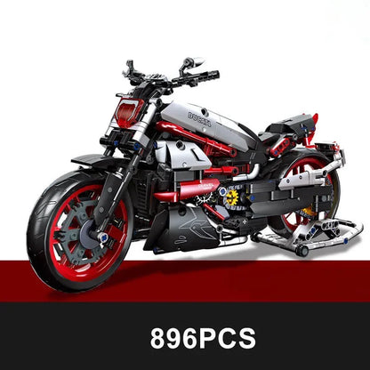 Technical 800Pcs Super Racing Motorcycle Car Model Building Blocks City Speed Adult Gift Motorbike Vehicle Bricks MOC Toys Kids