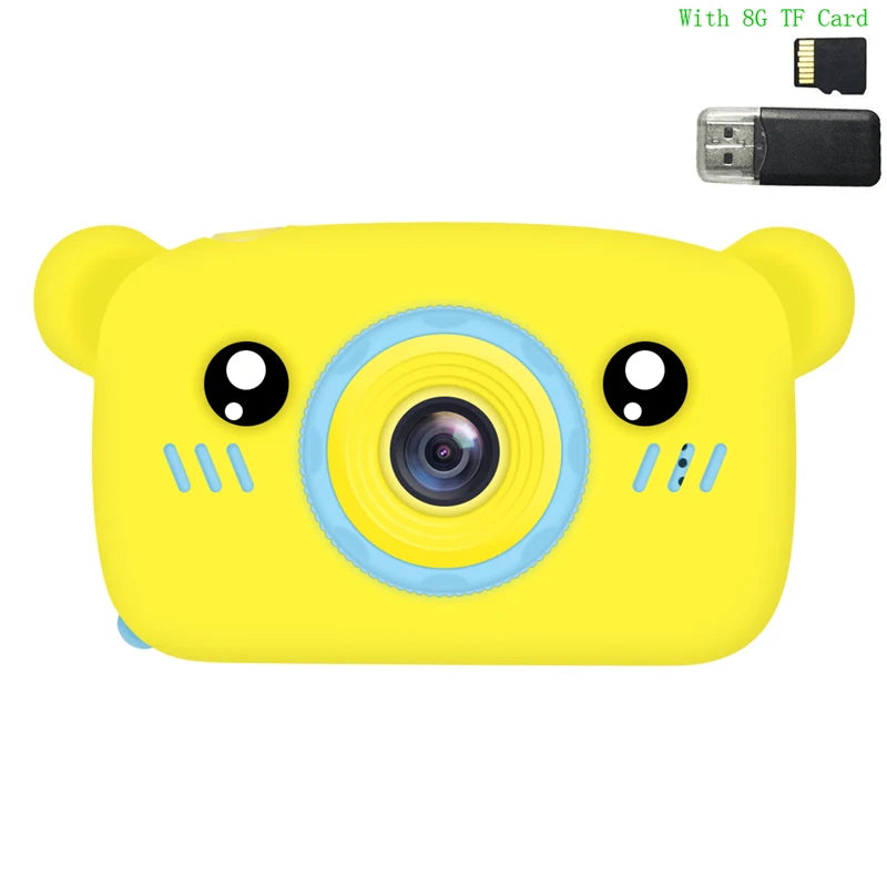 1080P Electronic Digital HD Camera Toys for Kids Cute Mini Pink Blue Video Cameras Children Camera Toys Girls Boys Birthday Gift