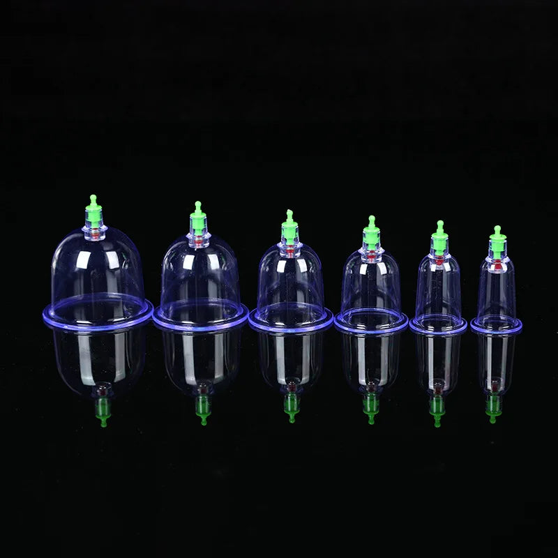 Vacuum Cupping Glasses Set 6/12 Massage Body Cups Anti-cellulite Health Care Suction Cup Physiotherapy Jars Cupping Therapy Set