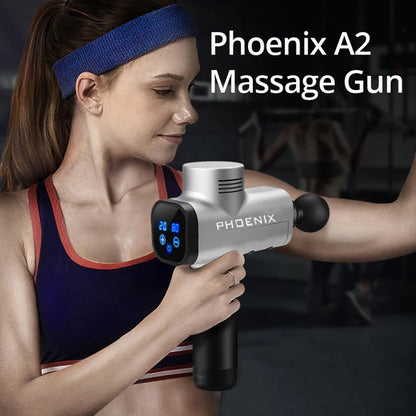 3 Mode Massage Gun with 4 Head  Athlete Vibrating Deep Tissue Strike Adjustable Quiet Portable Electric Sport Massager