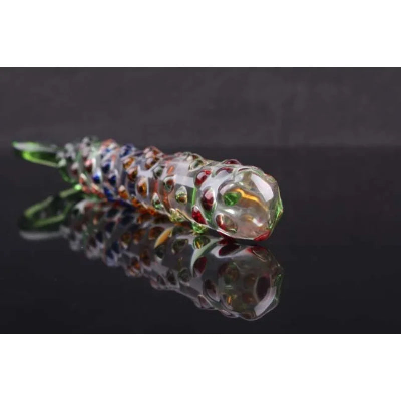 1PCS Hot Glass Dildo Crystal Penis G-spot Stimulation Crystal Glass Simulation Dildo Masturbation Sex Toy For Woman