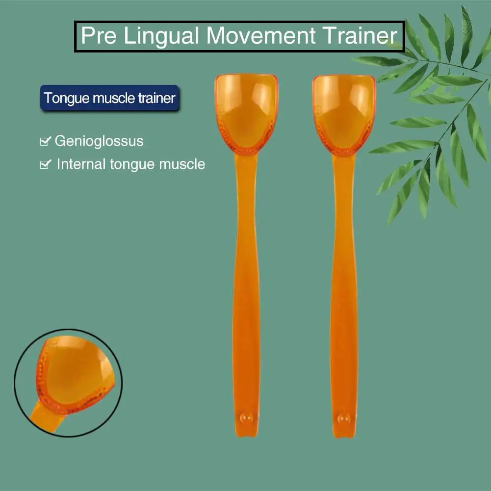 4Pcs Speech Therapy Spoon Tongue Muscle Massage Trainer Autism Rehabilitation Pronunciation Improve Talking Training Tools Set