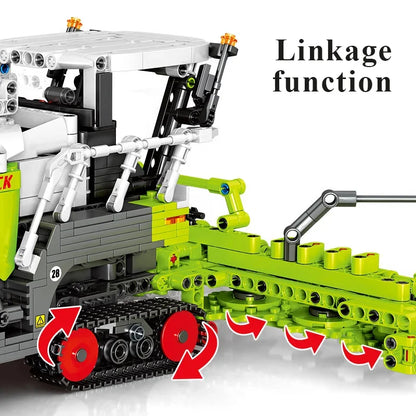 2023Pcs Technical Expert Mechanical Farm Tractor Car Model Building Blocks City Engineering Vehicle Bricks Toys Kids Adult Gifts