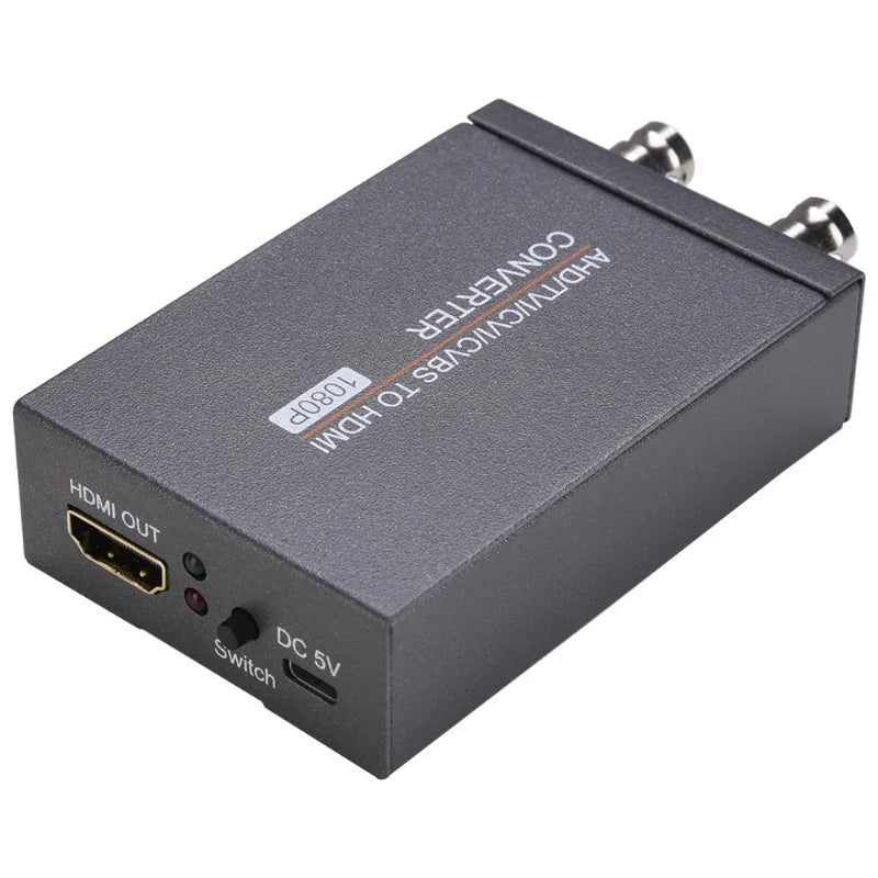 AHD TVI CVI CVBS To HDMI Converter 1080P Analog HD Signal To HDMI Conversion