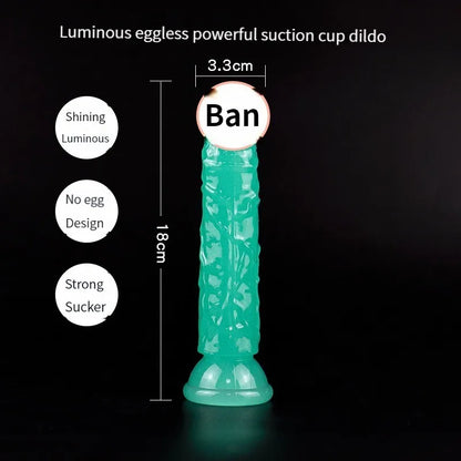 1pc Luminous Simulation Dildo Realistic Penis For Women with Suction Cup XL Thick Couple Erotic Sex Anal Adult Toys for Men Toy