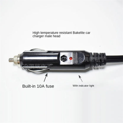 10A All-Copper Thickened 12V Universal Power Cable for Car Charger To DC5.5*2.5 Speaker (Male To Female)