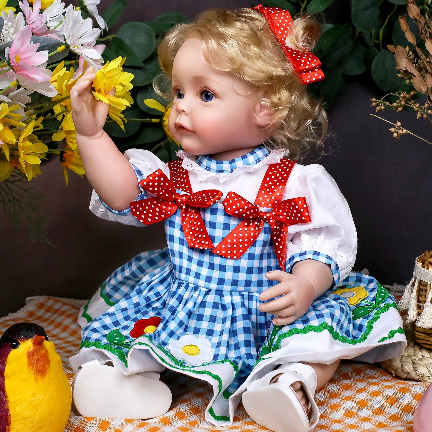 20Inch Baby Reborn Silicone Doll 3D Skin Visible Veins Collectible Art Doll 50cm Handmade Dolls Can Take A Shower In The Water