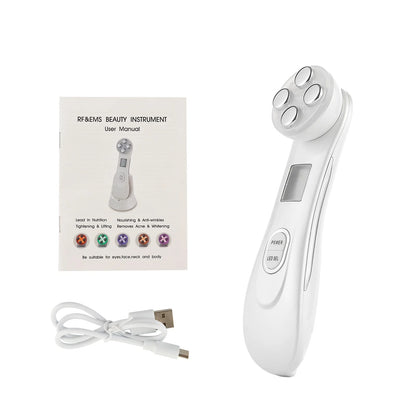 NEW Radiofrequency EMS 5-color LED Photon Beauty Instrument Skin Lifting Firming Anti-wrinkle Skin Care Facial Massager