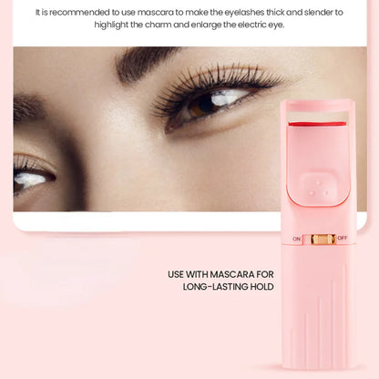 Long-lasting Electric Eyelash Curler Heating Eyelash Makeup Tool Eyelash Curler Tool USB Charging To Enhance Eyelash Curling