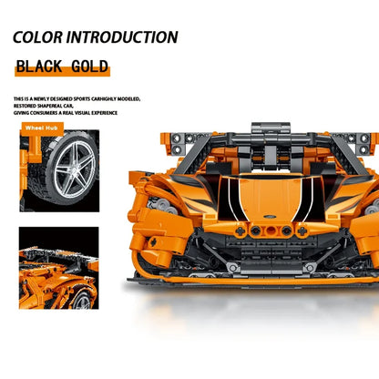 1397PCS Technical MOC 1:14 Gumpert Apollo Super Speed Car Building Blocks Sport Vehicle Assemble Bricks Toys GIfts For Boy Kids