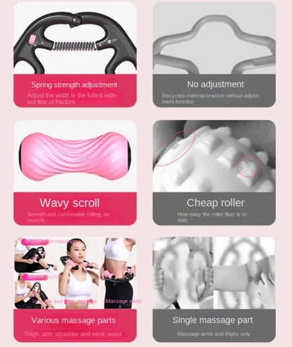 Circular Leg Clamp Massager Roller Leg Muscle Relaxation Multifunctional Leg Slimming Artifact Foam Axis