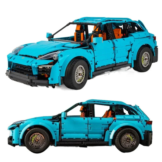 3183PCS Technical MOC 1:8 Porscheed Cayenne Car Building Blocks City SUV Vehicle Assemble Bricks Toys for Boy Kids