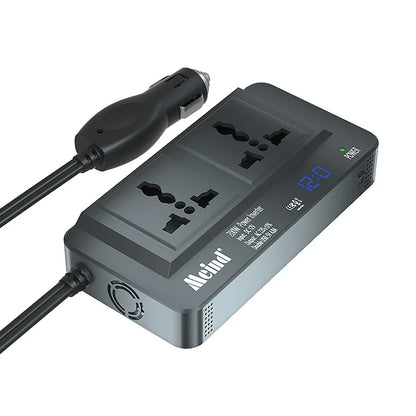 200W High Power Car Inverter | 220V AC Outlet | Intelligent Mobile Power Supply | Inverter for Cars and Business Vans