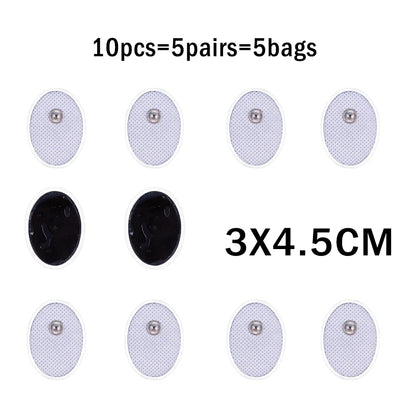 10/20Pcs Tens Massager Electrode Pads Gel Self Adhesive Replacement For EMS Muscle Stimulator Electric Digital Machine Sticker