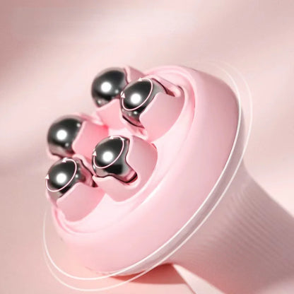 BXA 360 Degree Head Massager Roller Manual Stainless Steel Ball Body Therapy Massager for Neck Back Shoulder Face Lift Tools