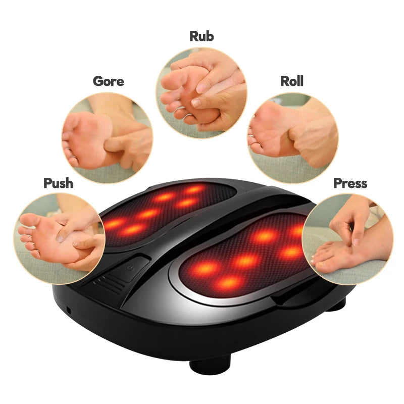 NEW Fully Automatic Foot Massager Vibrating Home Deep Tissue Kneading Shiatsu Therapy Leg Sole Massager