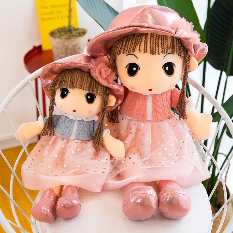 45-75cm Big Kawaii Hat Princess Mayfair Doll w/ Clothes Kids Baby Appease Toys Stuffed Soft Cartoon Plush Toys for Children Gift