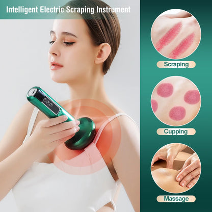 Electric Cupping Treatment Set Suction Cup Anti-fat Massage Meridians Guasha Vacuum Body Massage Tank Physiotherapy Scraping