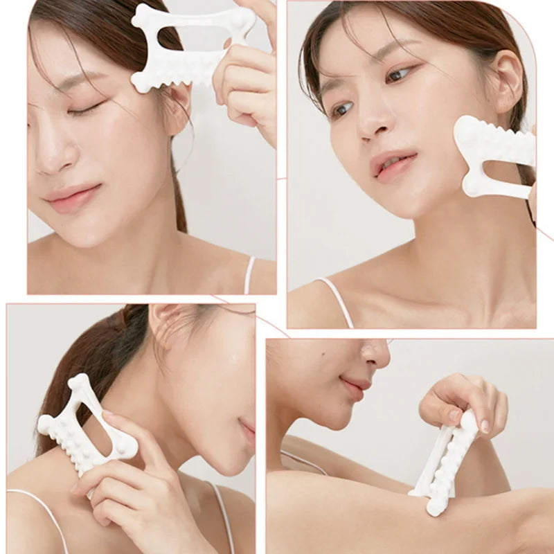 BXA Ceramic Gua Sha Scraper Board Face Massager Gua Sha Tools For Face Lift Slimmer Skin Tightening Facial SPA Massage Tool