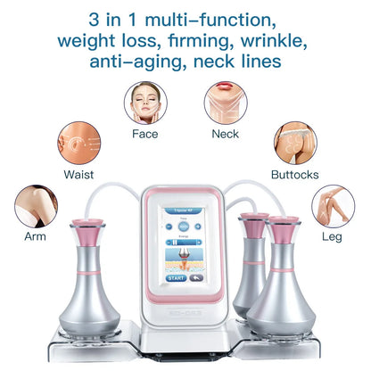 New 5D Sculpture Instrument 3 in 1 80K Ultrasonic Slimming Machine Rejuvenation Multi-polar Radio Frequency Skin Tightening