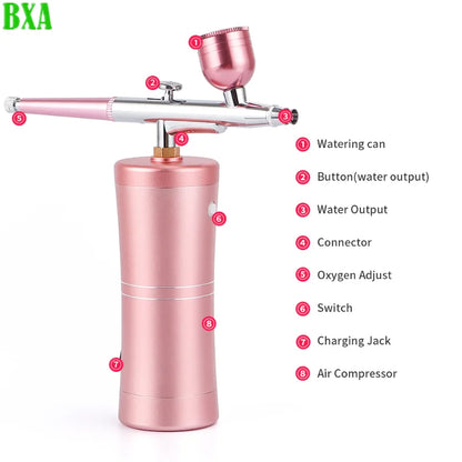 NEW 0.4mm Rechargeable Mini Air Compressor Kit Air Brush Paint Airbrush for Nail Art Tattoo Craft Airbrush