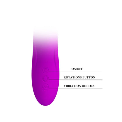 Up&Down Silicone Dildo Vibrator G-spot 12 Vibration+4 Rotation Rechargeable Clitoris Massager Masturbator Sex Toys For Women