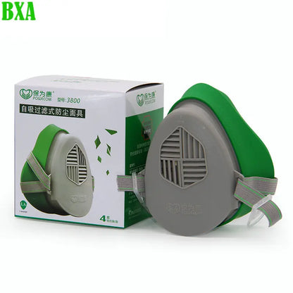 Durable Breathable Dust Proof Set Gas Mask 3800 Filter Cotton 3803 Anti-industrial Dust Coal Mine Grinding Synthetic Silica Gel