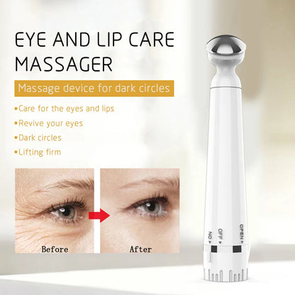 Mini Electric Vibrating Portable Eye Massager Anti-aging Wrinkles Dark Circles Pen Removal Rejuvenation Beauty Care Makeup Tools