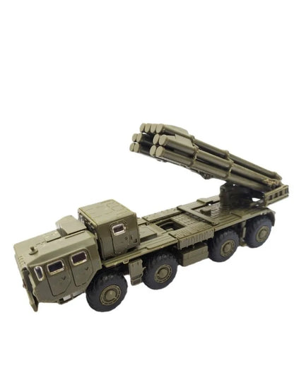 4D Assembly Model 1/72 Russian Tornado Tornado Long-range Rocket Launcher Model Military Car Toy Pendulum Sandpan Game Toys