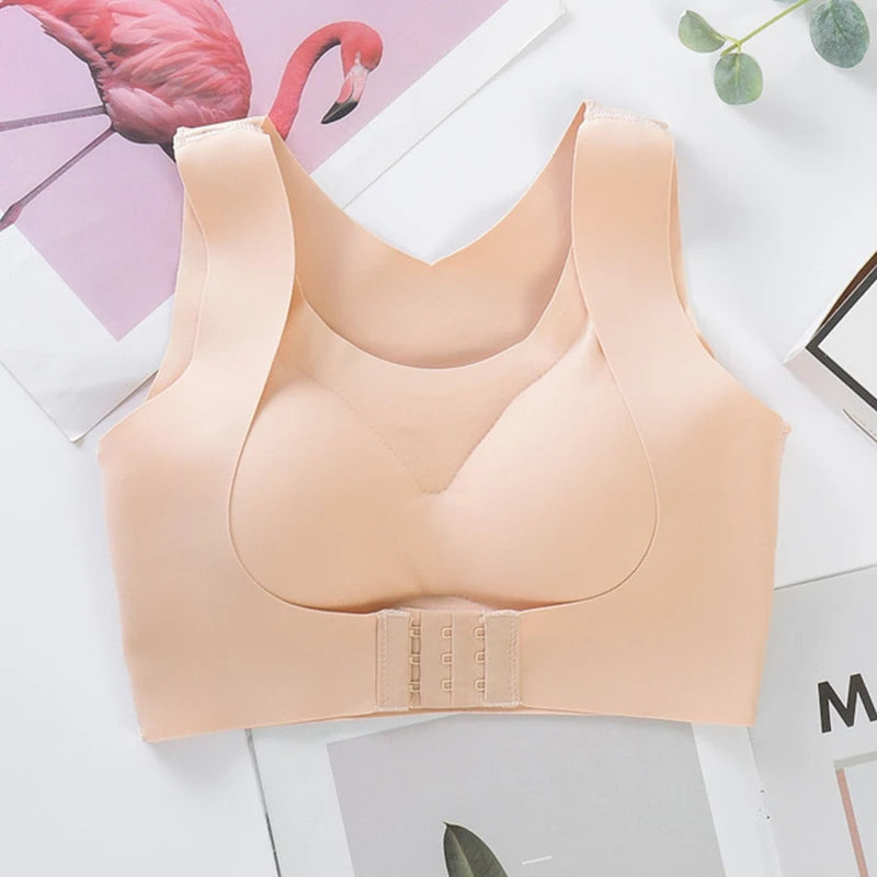 Women Bra Posture Corrector Bralette Front Closure Bras Fitness Vest Push Up Bra Female Brassiere Underwear Cross Back Tank Tops