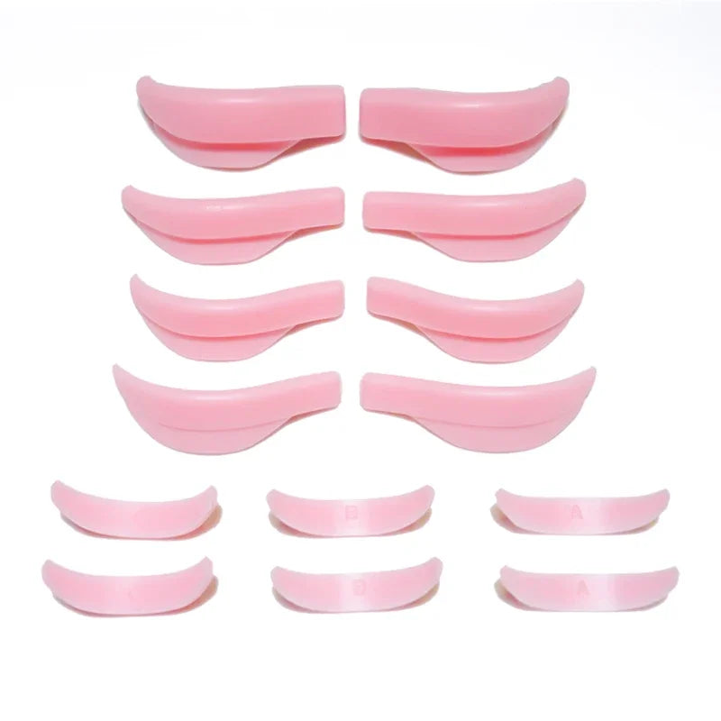 NEW 7Pairs colour Eyelash Perming Pad Silicone Eyelashes Perming Curler Reusable Lash Lift Shield Pads Eyelash Lifting