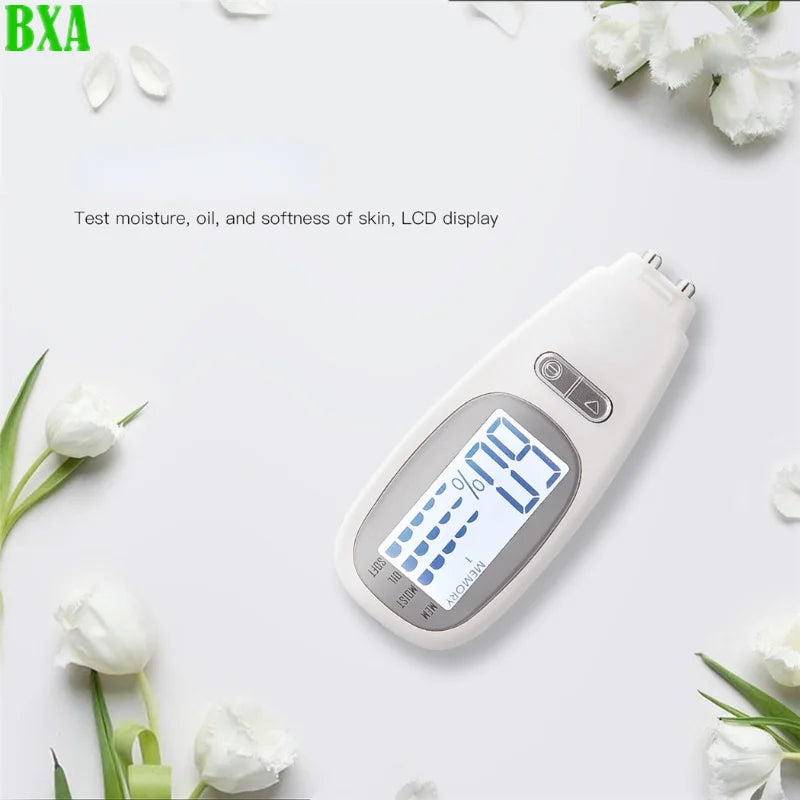 Skin Analyzer with Digital LCD Display Face Moisture Detector Monitor Facial Oil Tester Skin Condition Pen Memory Function