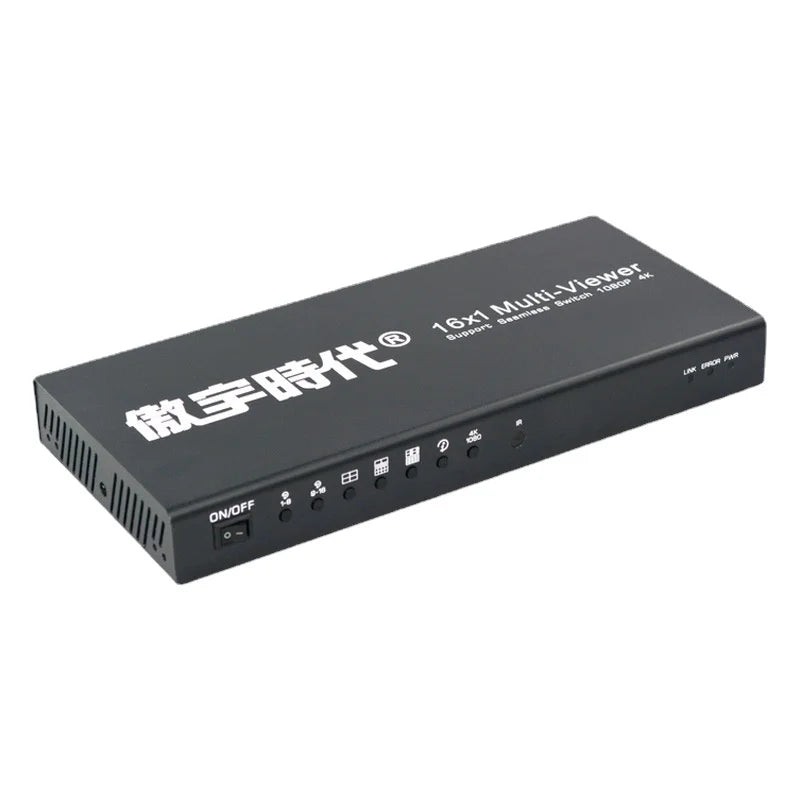 Aoyu Era 16-Port Splitter: 16x1 HDMI Splitter with 4 Inputs and 1 Output, 8 Inputs and 1 Output, 4K Resolution