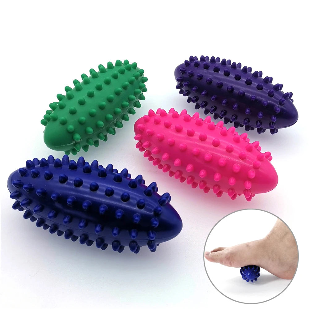 1pc PVC Foot Massage Ball Spiky Reliever Hedgehog Ball Fascia Relax Massager Plantar Fasciitis Trigger Point Shiatsu Relax