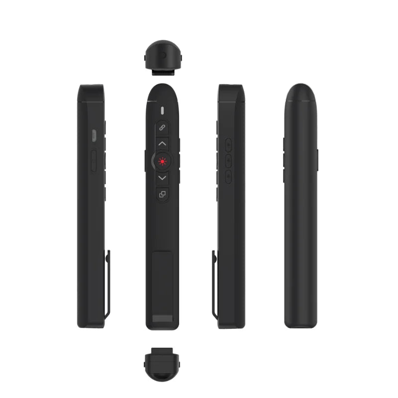 T5-H-L Wireless Laser Pointer for PPT Presentation - Eye-friendly Class 1 Laser - Multifunctional 2.4G Laser Pen