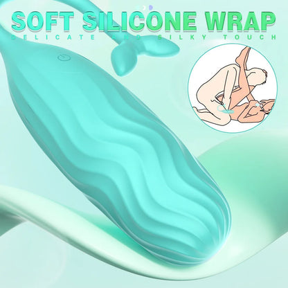 APP Wireless Remote Cute Whale Vibrator Jump Egg Sex Toys for Women Waterproof Vibration Wearable Rotating G-spot Massager