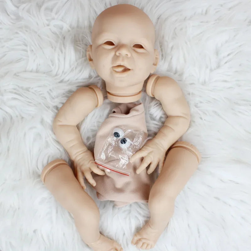 50CM Reborn Dolls 20Inch Vinyl Reborn Accessories DIY Blank Kit Soft Unpainted Unfinished Doll Part