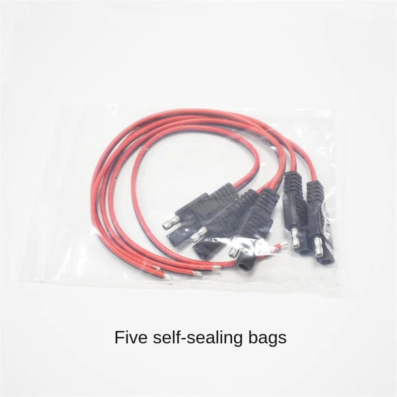 10A Solar Panel Extension Cable 18AWG Connection Wire, Individually Packaged, 0.75mm² SAE Power Cord, 30cm